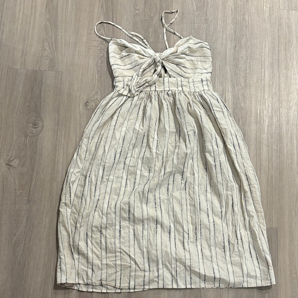 Zara Dresses & Skirts - Zara White and Blue Striped Dress